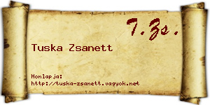 Tuska Zsanett névjegykártya